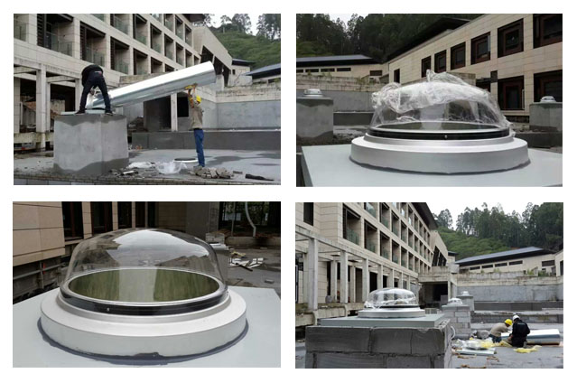 无电照明系统安装过程剪影 无电照明系统安装过程剪影