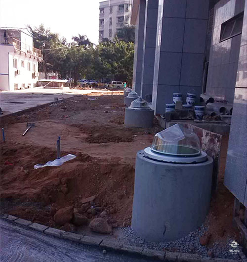 室外钻石形采光装置应用图 室外钻石形采光装置应用图