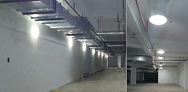 妙用采光设备,阴暗地库变身阳光车库